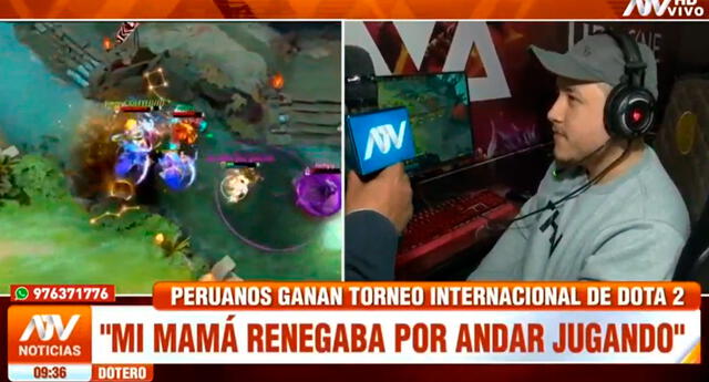 Peruano celebra galardón en torneo internacional de Dota 2: “Mi mamá renegaba por andar jugando”