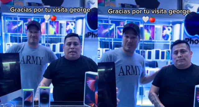 George Forsyth reaparece en TikTok para promocionar una tienda de celulares y usuarios reaccionan