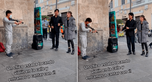 El tenor y la soprano fueron reconocidos en redes sociales por el gesto que tuvieron con el joven. | Foto: composición LR/TikTok/@jean.malque.tenor