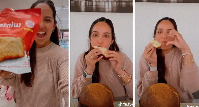 “Sabe a la creación perfecta”: joven prueba el panetón sin pasas ni fruta y su reacción es viral en TikTok