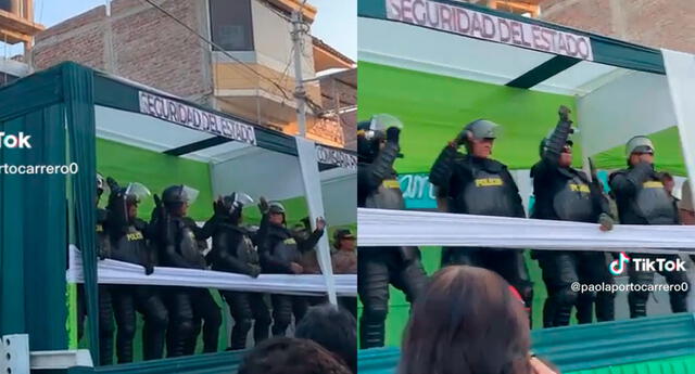 “Solo en Perú”: Policías bailan al ritmo de Bad Bunny y arman show en corso de Sullana