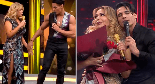 Gisela se mostró apenada por la ausencia de Facundo en la más reciente gala de El gran show. Foto: composición LOL / América TV