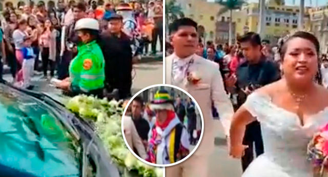 Novia pasó un mal rato luego de que la PNP la multara por falta de permisos. Foto: composición LOL/ TikTok: @briancastroperez