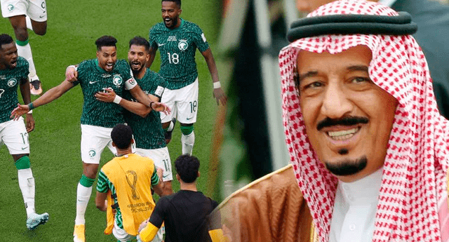 La selección de Arabia Saudita ganó con los goles de Saleh Al Shehri y Salem Al Dawsari. | Foto: composición LR/EFE