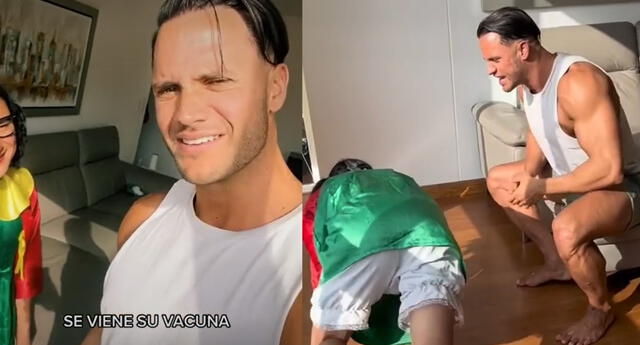 Fabio Agostini se graba entrenando a la 'Chilindrina Huachana' y se vuelve viral en TikTok