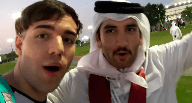 Youtuber argentino se mudó con un jeque en Qatar para el Mundial de Fútbol. Foto: Fran MG/YouTube