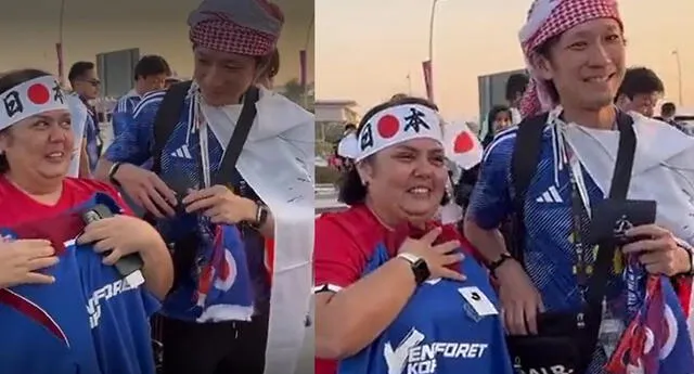 Qatar 2022: señora costarricense devolvió billetera a hincha japonés y él la recompensa con regalos