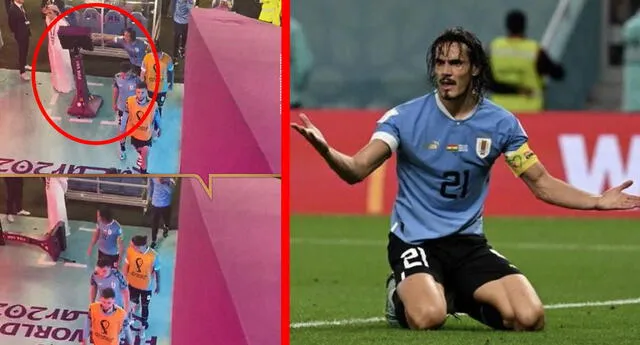 Qatar 2022: Edinson Cavani estalla en furia y golpea el VAR tras eliminación de Uruguay del Mundial