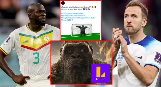 Qatar 2022: Latina pasa "King Kong" en vez del partido Inglaterra vs. Senegal y genera críticas