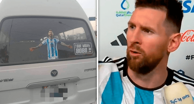 Lionel Messi y su frase se volvieron virales en las redes sociales. | Foto: composición LR/captura de Twitter/ TyC Sports