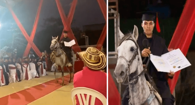 El joven recibió las palmas en redes sociales por su gran esfuerzo para culminar sus estudios acompañado de su mejor amigo. Foto: composición LR/TikTok/@Pachobarrios3