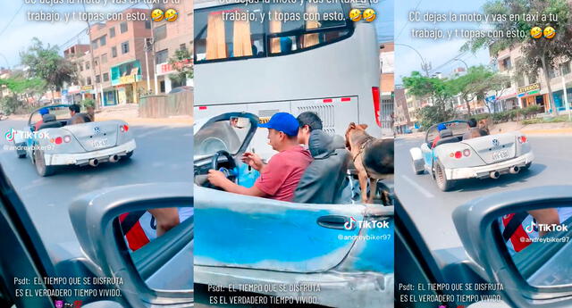 Hombres se lucen con un peculiar 'auto deportivo' en las calles de Lima: “Fino el proyecto”
