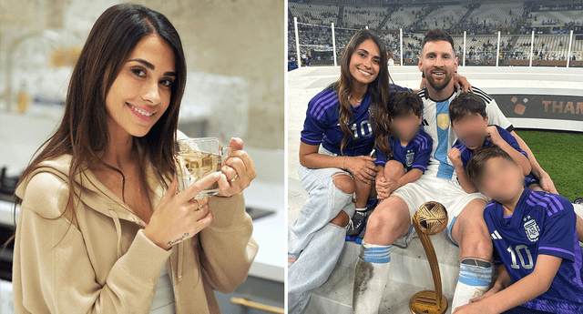 Antonella Roccuzzo esta casada con el futbolista argentino Lionel Messi, con quien tiene tres hijos. Foto: composición LOL / Instagram: @antonelaroccuzzo