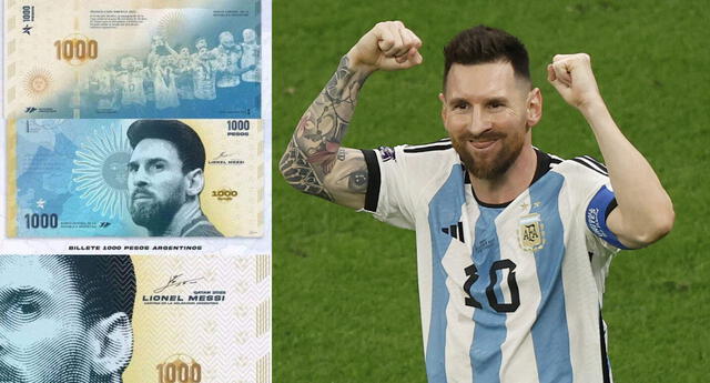 El rostro de Lionel Messi podría aparecer en los próximos billetes de Argentina, según el Banco Central