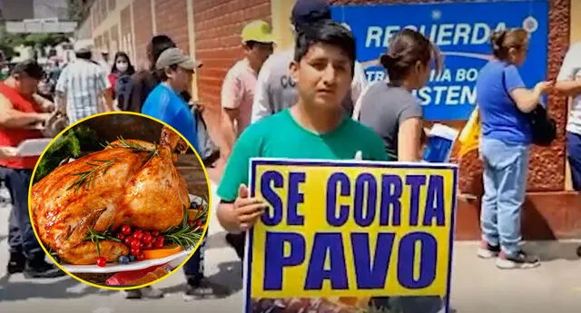 Joven peruano ingenia negocio y causa furor 'navideño' en los exteriores de paviferias: "Te trozo tu pavo"