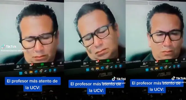 Profesor de la UCV se queda dormido en plena clase virtual: "Es su estado de observación"