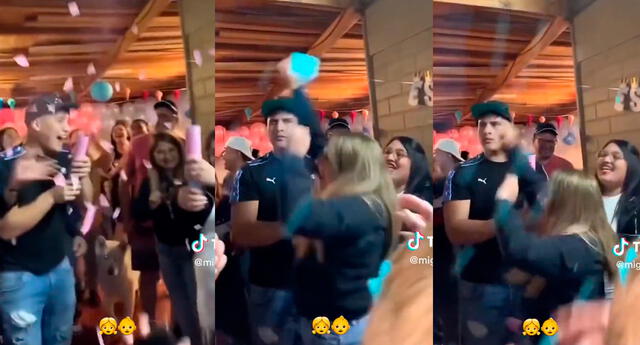 Joven se entera de que tendrá mellizos en plena reunión y su reacción es viral: “Lo que te espera”