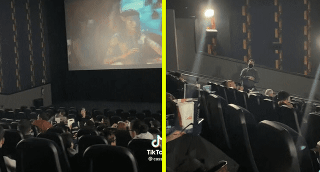 Mujer expone a pareja que realizaba actos indecorosos en pleno cine: "Aquí se viene a ver películas"