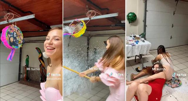 La curiosa escena fue compartida en TikTok, red social en la que se volvió viral. | Foto: composición LR/TikTok/@allissonbullio