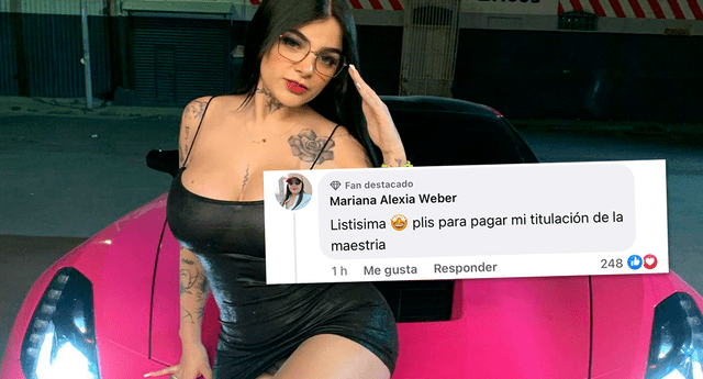 La modelo de OnlyFans, Karely Ruiz, cumplió el sueño de una seguidora y le pagó la titulación. Foto: composición LOL / Instagram: @karelyruiz