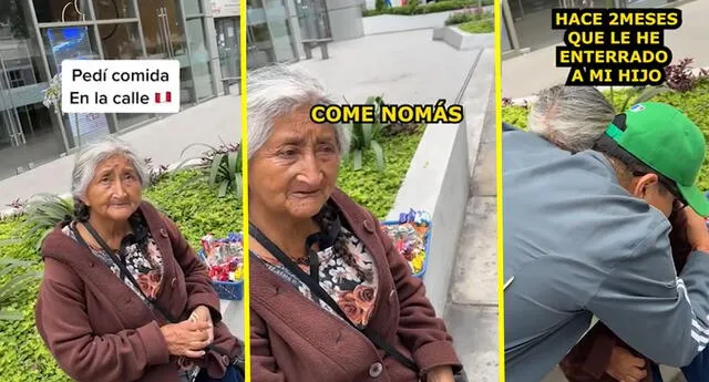 Vendedora ambulante regala galleta a joven y él la premia por su gesto de bondad: "Tremenda lección"