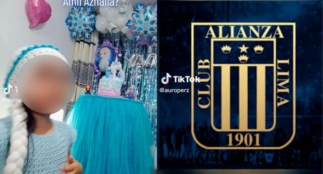 Hincha de Alianza Lima llamó a su hija con el nombre de la Blanquiazul al revés: "Amil Aznaila"