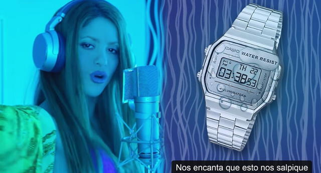 La marca Casio de España publicó una curiosa imagen, luego de ser mencionada en el tema de Shakira. Foto: captura Bizarrap Youtube/Casio España Instagram