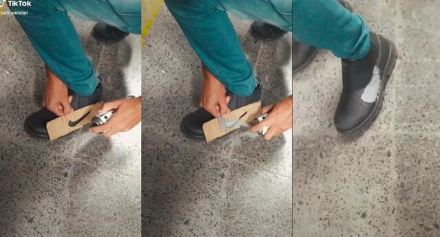 Alrededor reptiles vacunación TikTok: joven se hizo viral al pintar sus zapatillas para que se vean como  unas Nike | TikTok | Viral | Nike | Redes sociales | LOL La República
