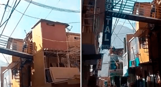 Este peruano decidió apropiarse del espacio entre sus dos propiedades para construir un puente. Foto: composición LOL / TikTok: @ cocolocolp