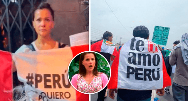 Mónica Sánchez alzó su voz de protesta en contra del gobierno de Dina Boluarte. Foto: composición LOL / Instagram: Mónica Sánchez /  URPI-LR: Mary Luz Aranda / América TV