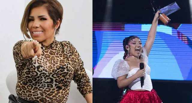 La 'Voz de oro del Perú' recurrió a sus redes sociales para felicitar a Milena Warthon. Foto: Andina/Karibeña