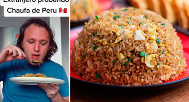 Suizo quedó maravillado con el chaufa peruano y alabó nuestra gastronomía. Foto: composición LOL / TikTok / Perú Travel