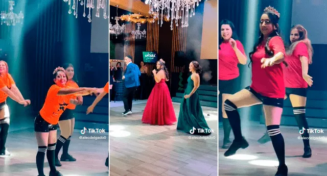 Los videos de la celebración sumaron miles de visualizaciones en TikTok. Foto: composición LR/TikTok/@alecdelgado0