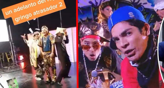 La versión remasterizada del "Rap del gringo atrasador" pronto se estrenará en "AFHS". Foto: composición LOL/captura de TikTok/América TV