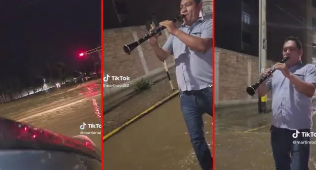 El video generó elogios hacia el hombre, quien, a pesar de la desgracia, pudo sacar una sonrisa en los usuarios. Foto: captura de TikTok/MartínRo92