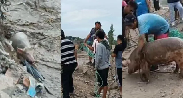 Las  familias de la zona fueron trasladadas hasta una loza deportiva cercana. Foto: RPP