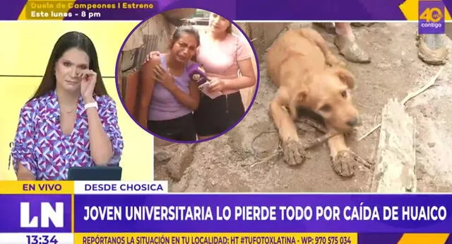 La conductora elogió el accionar de la joven y pidió que no se rindiera. Foto: Latina Televisión