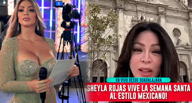 Sheyla Rojas se enlazó en vivo con "América hoy" desde México. Foto: composición LOL/captura de América TV/Sheyla Rojas/Instagram