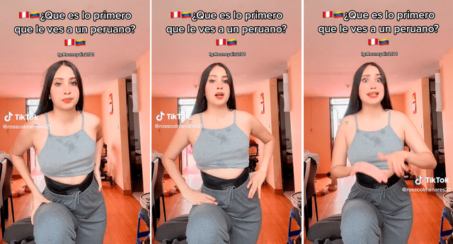 El video protagonizado por la ciudadana venezolana fue reproducido miles de veces en TikTok. Foto: composición LOL/TikTok/@Rosscolmenares21