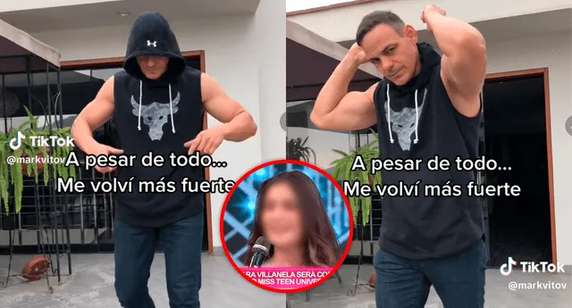 Kyara Villanella fue consultada sobre la razón del cambio físico de su padre. Foto: composición LOL/captura de América TV/TikTok