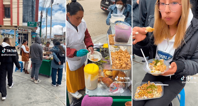 El video de la joven al probar los platos de ceviche sumó miles de reproducciones en TikTok. Foto: composición LOL/TikTok/@Allisriveros