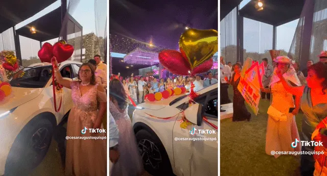 El video de la boda acumuló miles de visualizaciones en TikTok. Foto: composición LOL/TikTok/@Cesaraugustoquisp6