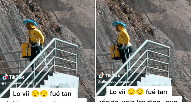 El video del hombre llamó la atención de miles de usuarios en TikTok. Foto: composición LOL/captura de TikTok/@Alice_boutiquetacna