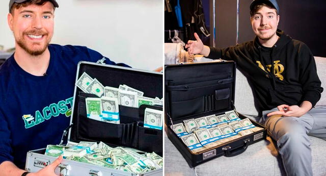 Mr. Beast regalará 10.000 dólares a 10 personas en su sorteo de cumpleaños. Foto: composición LR/Instagram