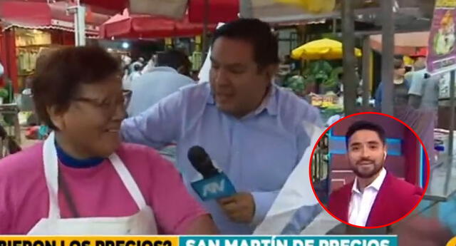 La mujer dejó impresionado al conductor, quien rápidamente tomó sus palabras en sentido figurado. Foto: composición LOL/captura ATV Edición Matinal