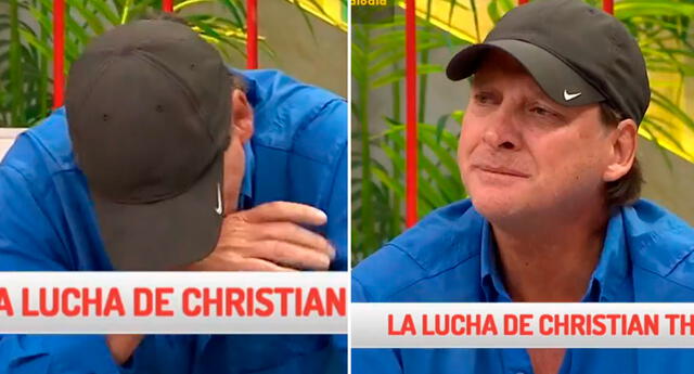 Christian Thorsen rompe en llanto al ser ovacionado por trabajadores de "Arriba mi gente".  Foto: composición LOL/Latina Televisión