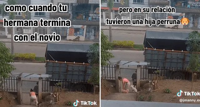 El video protagonizado por la joven y su exnovio sumó miles de reproducciones en TikTok. Foto: composición LOL/TikTok/@Jmanny.ec