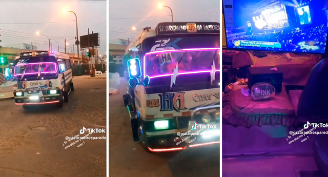 El video de la unidad de transporte público se volvió viral en TikTok. Foto: composición LOL/TikTok/@Oscarandresparede