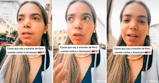 La joven venezolana afirma sentirse acostumbrada a la comida peruana. Foto: composición LOL/captura de TikTok/@Jossy__03