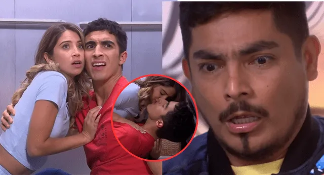 La parejita de las Nuevas Lomas fue atrapada in fraganti por Joel Gonzales. Foto: composición LOL/captura de América TV